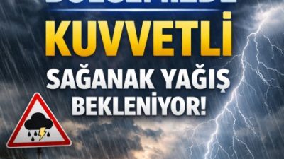 Bölgemizde Kuvvetli Sağanak Yağış Bekleniyor!Yapılan son değerlendirmelere göre; Cumartesi günü