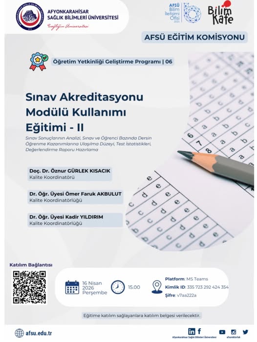 Son dakika bilgilerine göre, AFSÜ Akademisyenleri İçin Kritik Eğitim Programı
