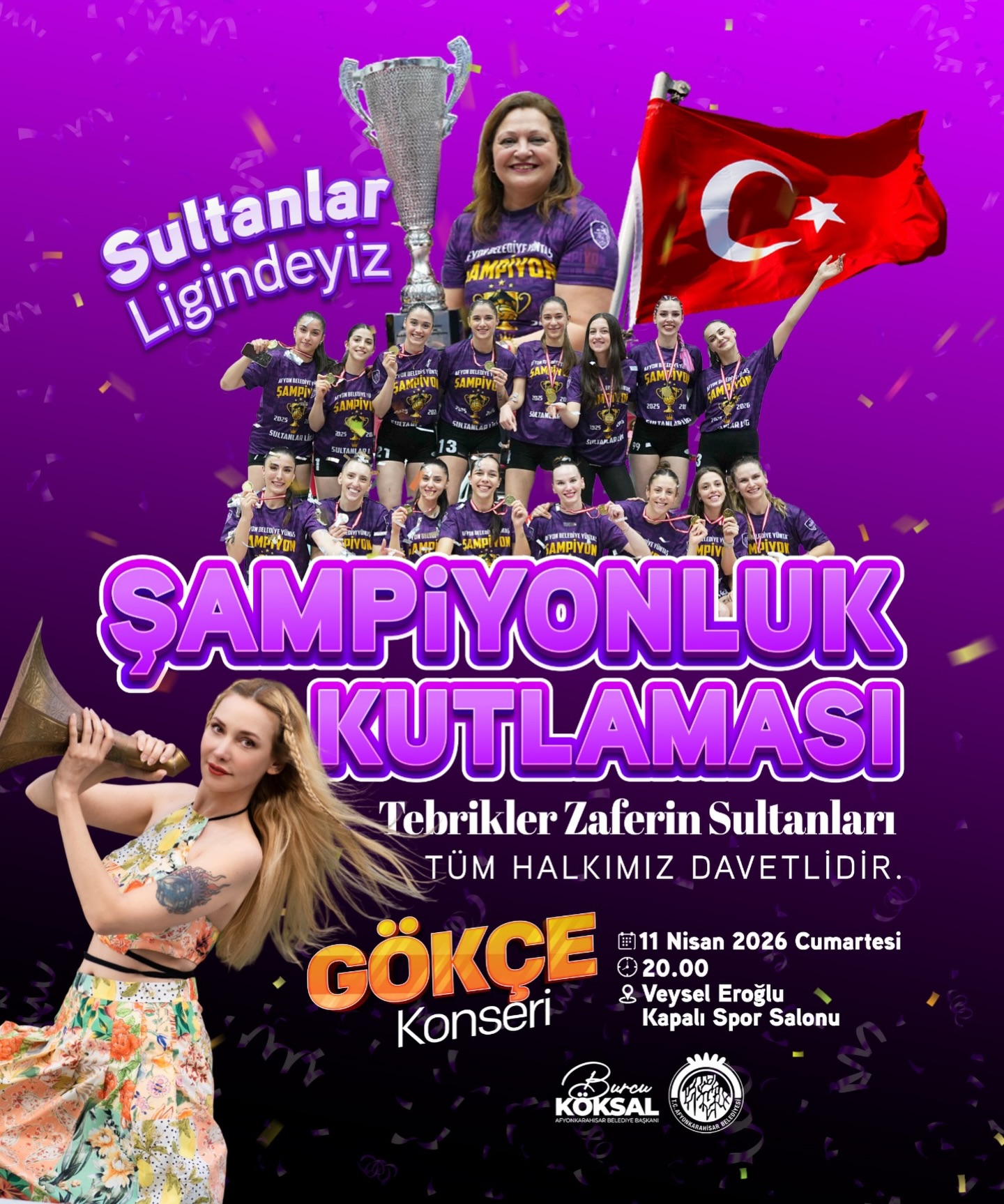 Tüm gözlerin çevrildiği bu gelişmede, Şampiyonluk coşkusu Gökçe Gökçen ile