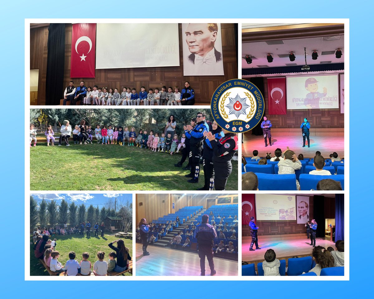 Yetkili kaynaklardan gelen bilgilere göre, Afyonkarahisar’da Çocuklara Yönelik Güvenlik Eğitimleri