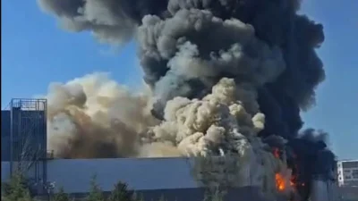 Yetkili kaynaklardan gelen bilgilere göre, Ankara Sincan’daki boya fabrikasında yangın: