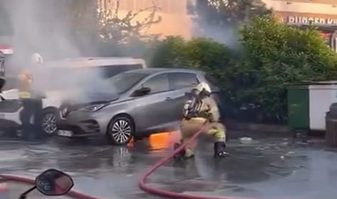 Yapılan açıklamalar doğrultusunda, Elektrikli araç yangını itfaiye ekiplerini harekete geçirdi