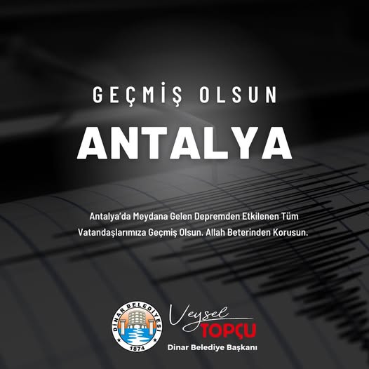 Kamuoyunda büyük yankı uyandıran bu haberde, Dinar Belediyesi Antalya’daki Depremzedelere