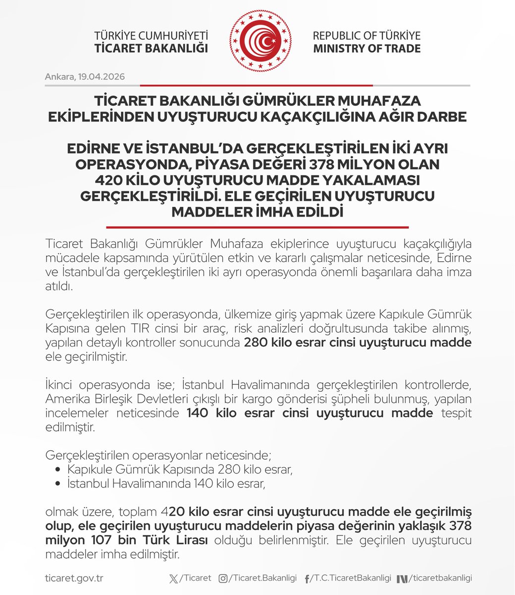 Kamuoyunu yakından ilgilendiren bu haberde, Uyuşturucu Kaçakçılığına Ağır Darbe Gümrük