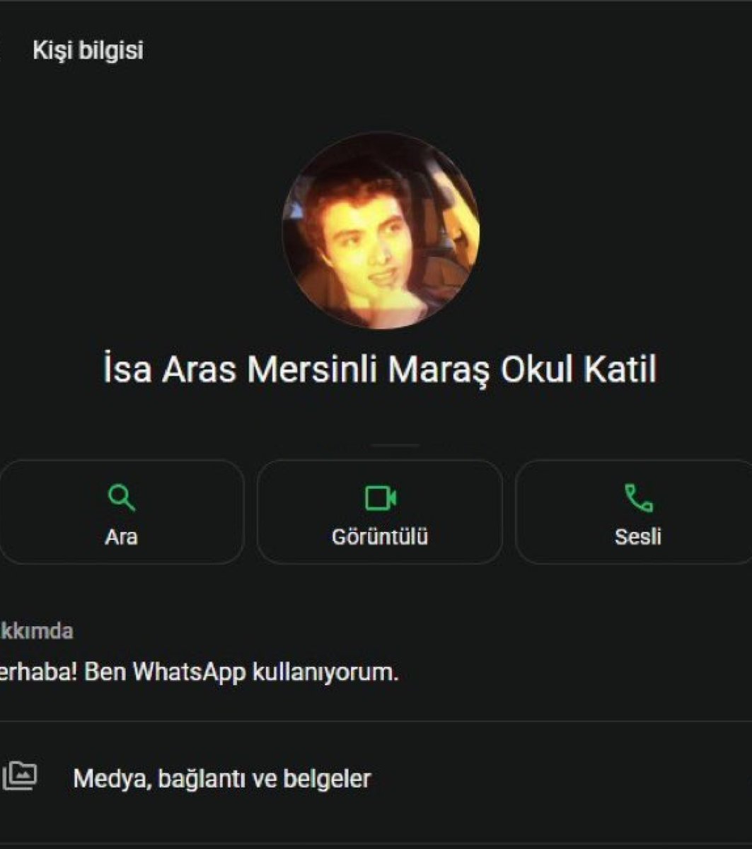 Kahramanmaraş Saldırganının WhatsApp’ta Elliot Rodger Bağlantısı Gün yüzüne çıktı