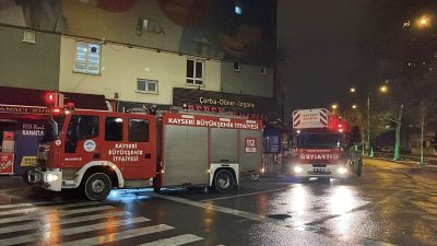 Merakla takip edilen bu gelişmede, Yangının detayları Kayseri’nin Melikgazi ilçesi,