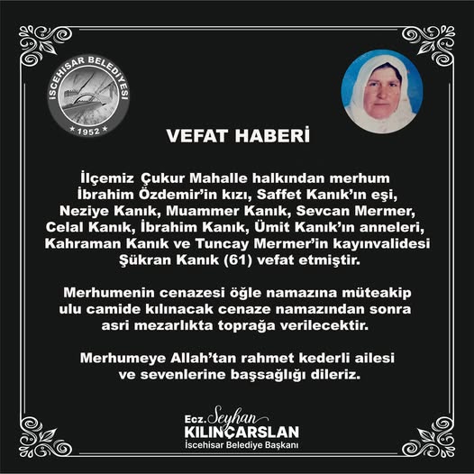 Yetkili kaynaklardan gelen bilgilere göre, Afyonkarahisar İl Genel Meclisi Dinar