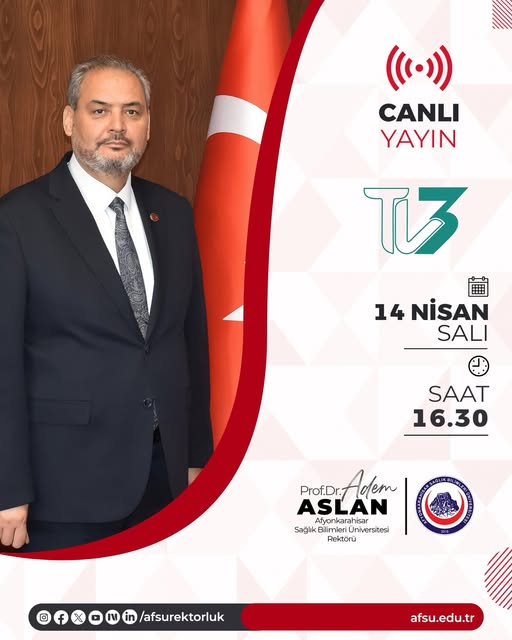 Yetkili kaynaklardan gelen bilgilere göre, Rektör Aslan TV 3 Ekranlarında