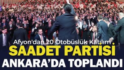 Merakla takip edilen bu gelişmede, Saadet Partisi Afyonkarahisar İl Başkanlığı,