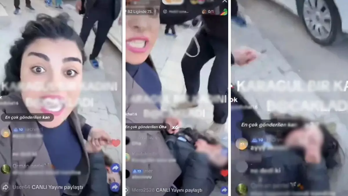 Yapılan açıklamalar doğrultusunda, Sokak ortasında yaşanan dehşet anları TikTok fenomeni