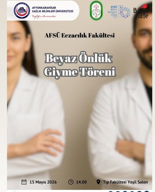 AFSÜ Eczacılık Öğrencileri Beyaz Önlük Giydi: Mesleğe İlk Adım Yetkili kaynaklardan gelen bilgilere göre, AFSÜ Eczacılık Fakültesi’nde Anlamlı Tören.