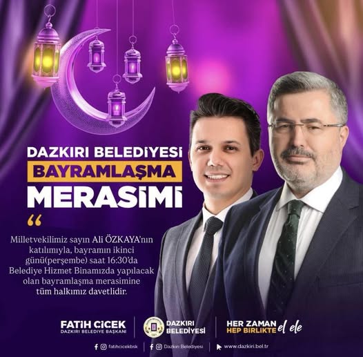 Kamuoyunu yakından ilgilendiren bu haberde, Bolvadin’de Kurban Bayramı Coşkusu Belediye’de