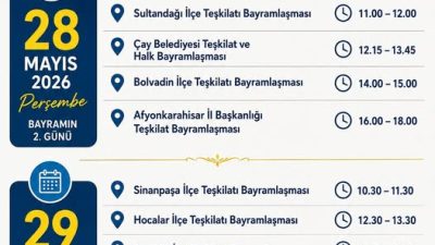 Yapılan açıklamalar doğrultusunda, İYİ Parti Afyonkarahisar İl Başkanlığı, Kurban Bayramı