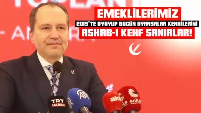 Yapılan açıklamalar doğrultusunda, Yeniden Refah Partisi Genel Başkanı Fatih Erbakan,