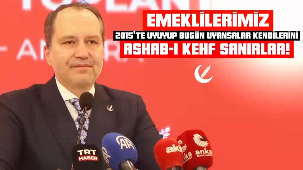 Yapılan açıklamalar doğrultusunda, Yeniden Refah Partisi Genel Başkanı Fatih Erbakan,