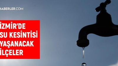Yapılan açıklamalar doğrultusunda, İzmir’de Ana Boru Arızaları ve Çalışmaları Nedeniyle