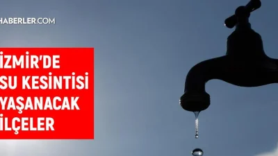 Kamuoyunda büyük yankı uyandıran bu haberde, İzmir’de Su Akışı Kesiliyor:
