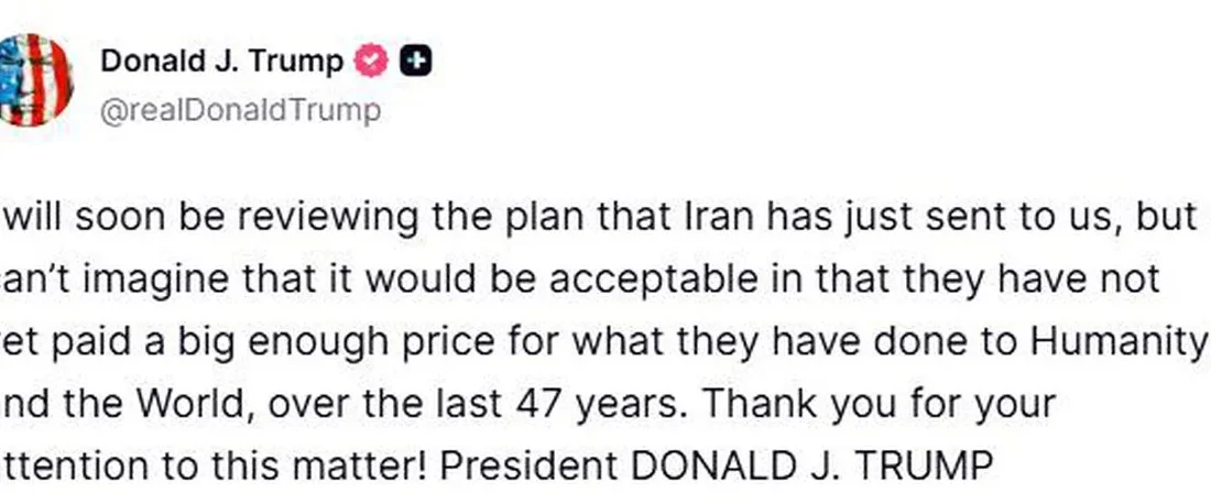 Yapılan açıklamalar doğrultusunda, Trump’tan İran’a Net Mesaj. Trump’tan İran’a Net