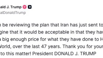 Yapılan açıklamalar doğrultusunda, Trump’tan İran’a Net Mesaj. Trump’tan İran’a Net