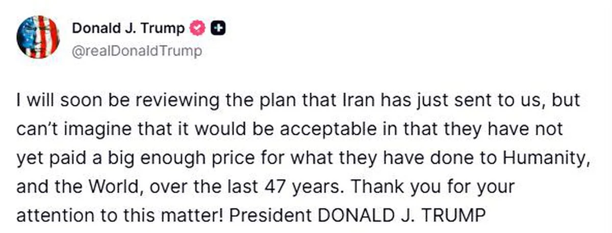 Yapılan açıklamalar doğrultusunda, Trump’tan İran’a Net Mesaj. Trump’tan İran’a Net