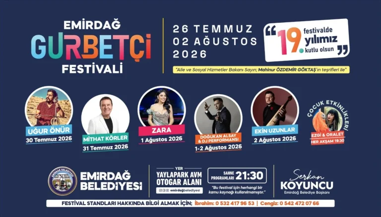 19. GURBETÇİ FESTİVALİ İÇİN GERİ SAYIM BAŞLADI