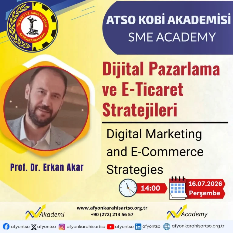 Perşembe Günü ATSO’da Eğitim Var