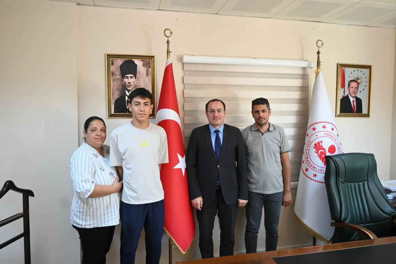 Başarılı Sporcu’dan Kaymakam Türker’e Ziyaret