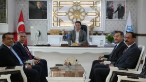 Afyonkarahisar Eğitim Camiasından Belediye Başkanlığına Ziyaret