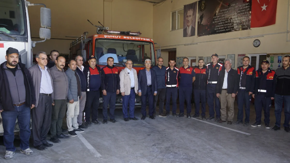 BAŞKAN ÖZAŞKIN, İTFAİYE HAFTASI’NDA EKİPLERİ ZİYARET ETTİ