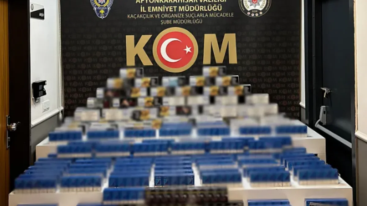 Dinar’da Kaçakçılık Operasyonu: Bin Paket Sigara ve Binlerce Makaron Ele Geçirildi