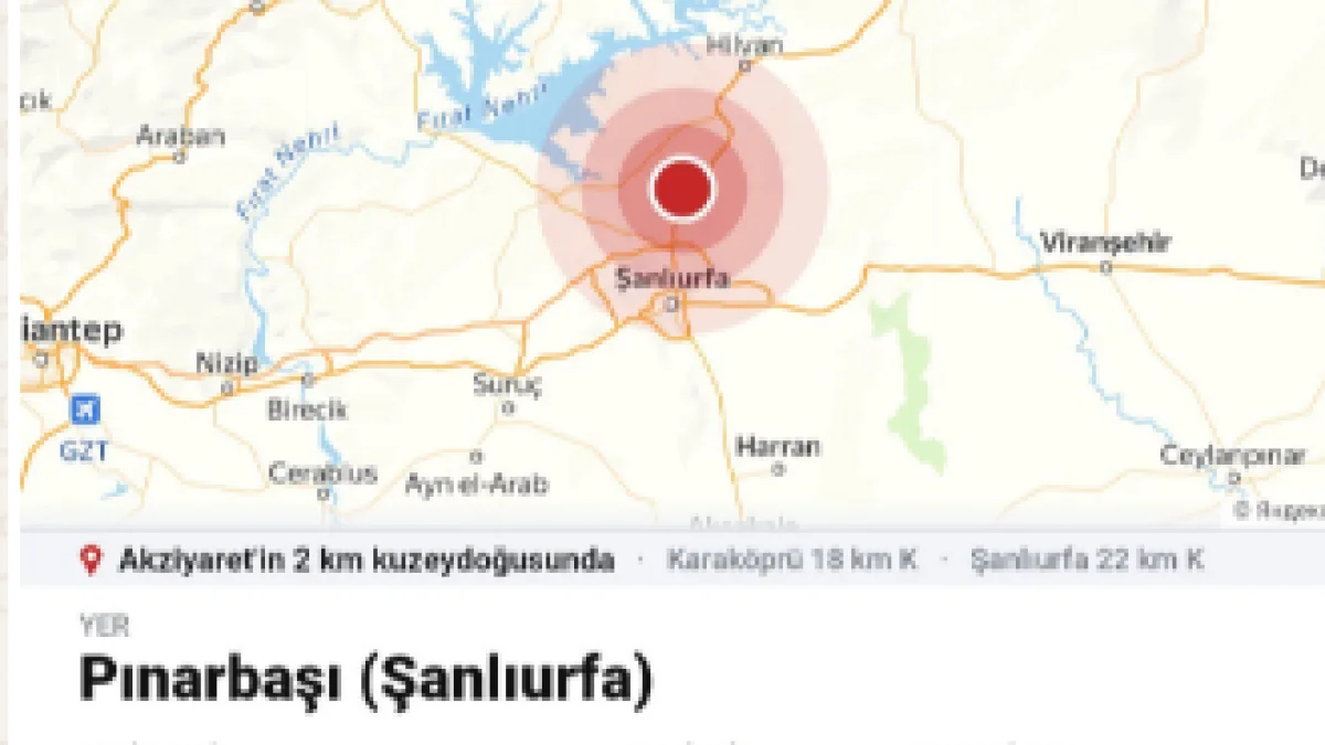 Merkez Üssü Pınarbaşı Olan 5.8 Büyüklüğünde Deprem Meydana Geldi