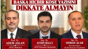 SAĞLIKTA BAŞARININ ARKASINDAKİ 3 GÜZEL İNSAN
