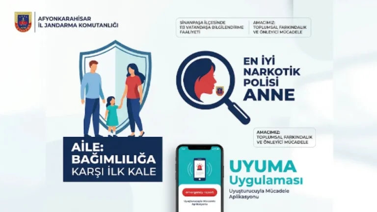 Jandarma Sinanpaşa’da Sahaya İndi: 113 Vatandaşa UYUMA ve Bağımlılık Eğitimi