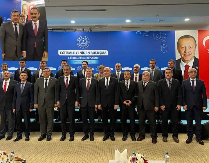 İl Milli Eğitim Müdürü Miraç Sünnetci, Milli Eğitim Bakanı Mahmut