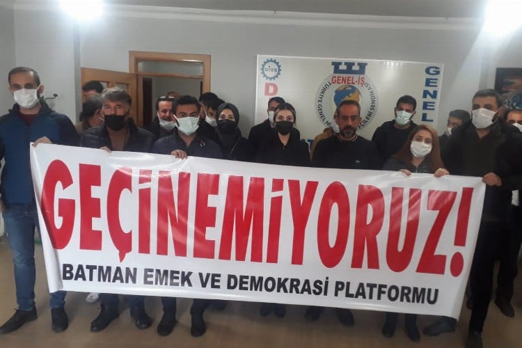 Batman Emek ve Demokrasi Platformu, devam eden bütçe görüşmeleriyle ilgili