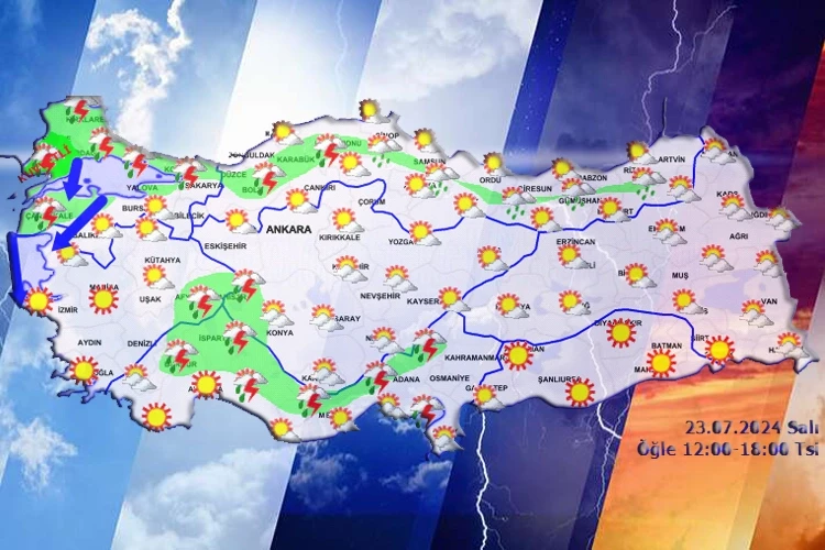 Hava sıcaklıkları gelende mevsim normallerinin üzerinde seyredecek. Öğle saatlerinde yağışların