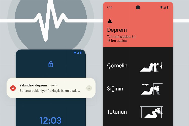 Google, altyapısı ve teknolojisinden faydalanarak dünya çapındaki depremleri algılayarak kullanıcılara