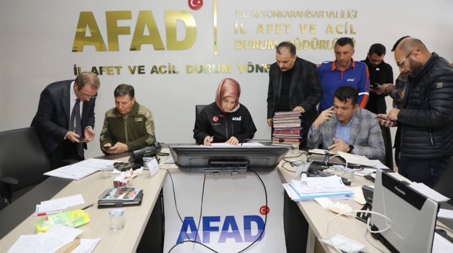 Afyonkarahisar Valisi Doç. Dr. Kübra Güran Yiğitbaşı, 6 Şubat 2023