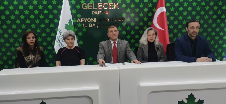Gelecek Partisi Afyonkarahisar il başkanlığı haftalık basın toplantılarına devam ediyor.
